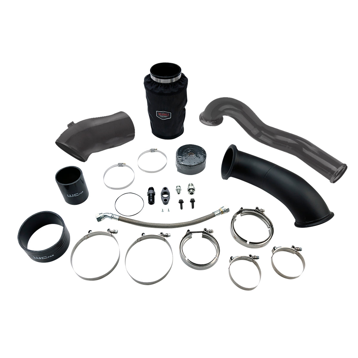 2004.5-2007 Cummins S400 High Mount 2nd Gen Swap Kit (WCF100486) - WC Fab Grey (Kingsport Grey)