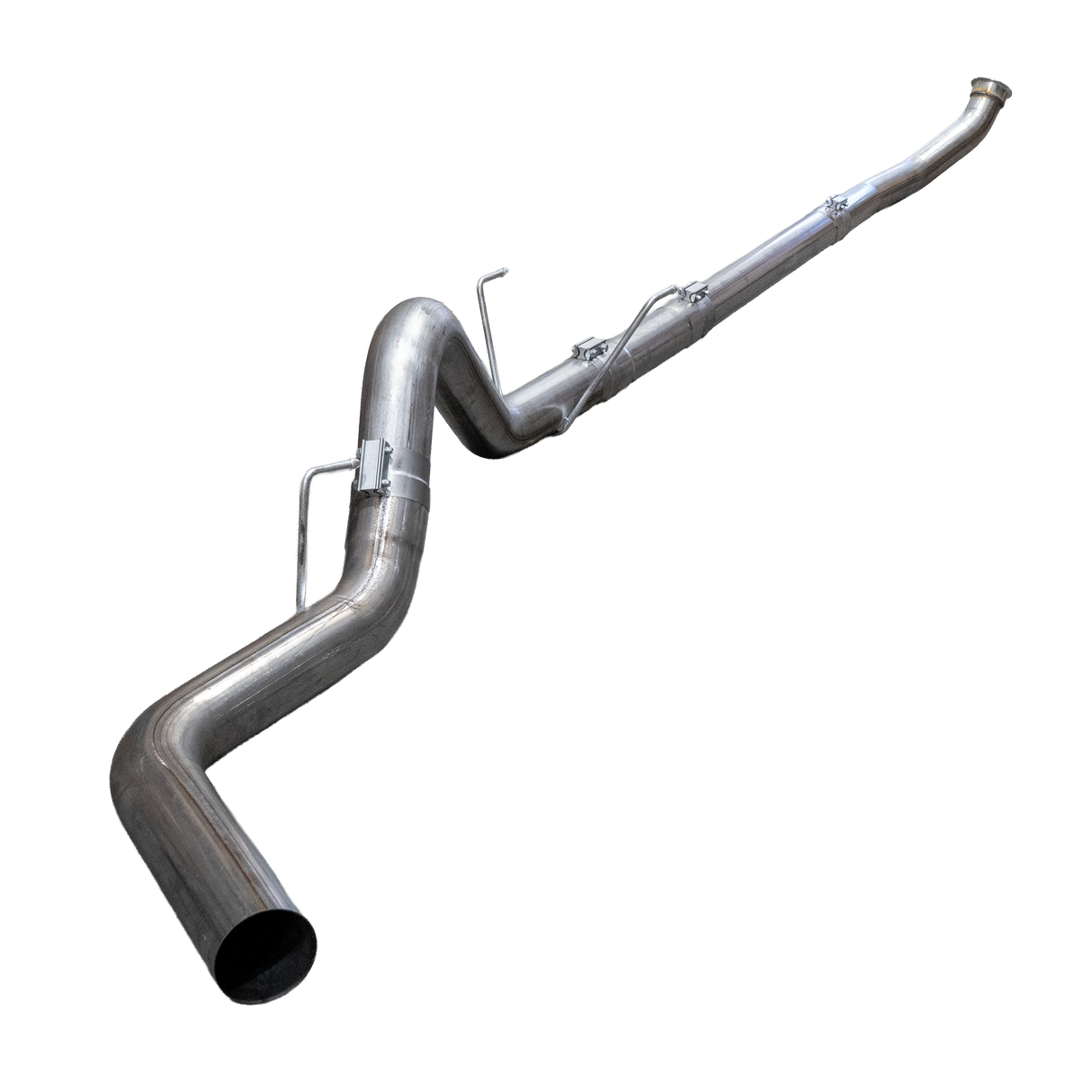 2004.5-2007 Cummins 4" SS Turbo Back Exhaust System - No Muffler - Turbo Back Exhaust System - Dirty Diesel Customs