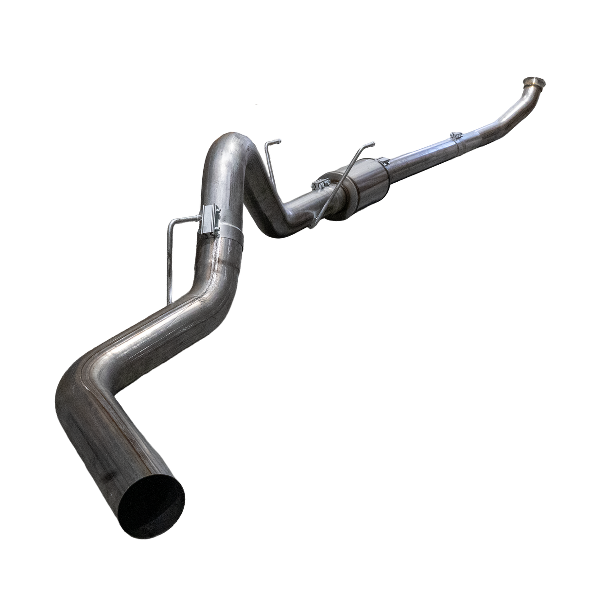 2004.5-2007 Cummins 4" Turbo Back Exhaust System w/ Muffler - Turbo Back Exhaust System - Dirty Diesel Customs