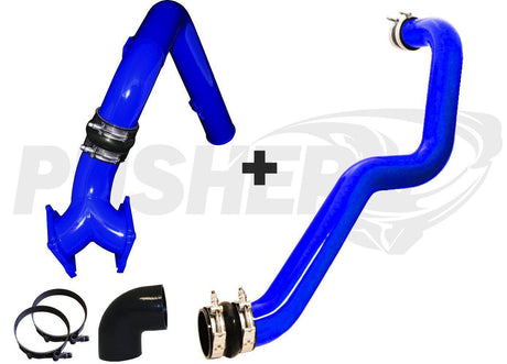 2004.5-2005 Duramax SuperMax Intake System w/ HD Driver-side Charge Tube (PGD0405SKT)-Intake Kit-Pusher-Dirty Diesel Customs