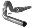 2004.5-2007 Cummins 5" Cat Back Exhaust w/ Muffler (FLO 618)-Cat Back Exhaust System-Flo-Pro-511101-Dirty Diesel Customs