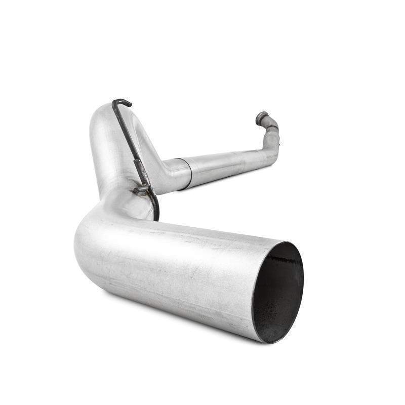 2004.5-2007 Cummins 5" Turbo Back Exhaust - No Muffler (S61160PLM)-Turbo Back Exhaust System-P1 Performance Products-S61160PLM-Dirty Diesel Customs