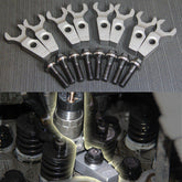 2004.5-2010 Duramax Billet Injector Hold Downs w/ ARP Bolts (PDM-08382)-Injector Hold Downs-Industrial Injection-PDM-08382-Dirty Diesel Customs