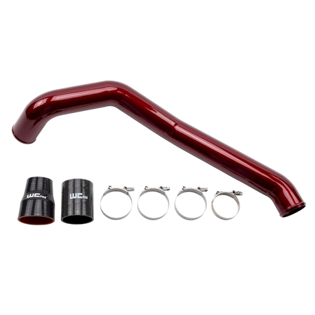 2004.5-2010 Duramax Driver Side 3" Intercooler Pipe (WCF100352)-Intercooler Piping-Wehrli Custom Fabrication-WCF100352-RED-Dirty Diesel Customs