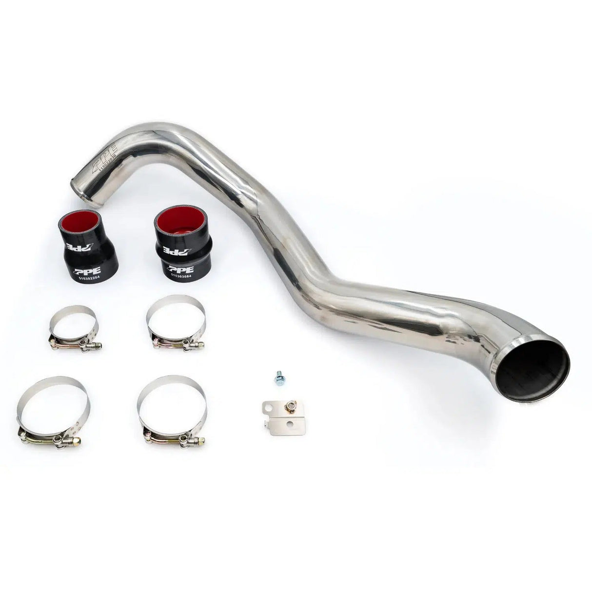 2004.5-2010 Duramax Hot Side Intercooler Charge Pipe 3" Stainless Steel (115022000)-Intercooler Piping-PPE-115022030-Dirty Diesel Customs