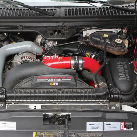 2005-2007 Powerstroke High-Ram Air Intake System (42751)-Turbocharger Boost Tubes-Banks Power-Dirty Diesel Customs