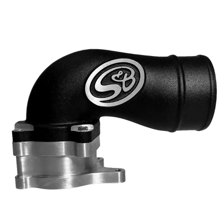 2005-2007 Powerstroke S&B Intake Elbow W/ Cold Side Intercooler Piping & Boots (76-1010B)-Intake Elbows-S&B Filters-Dirty Diesel Customs