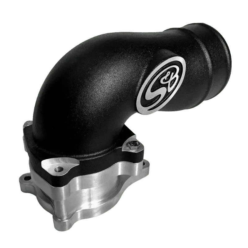 2005-2007 Powerstroke S&B Intake Elbow W/ Cold Side Intercooler Piping & Boots (76-1010B)-Intake Elbows-S&B Filters-Dirty Diesel Customs