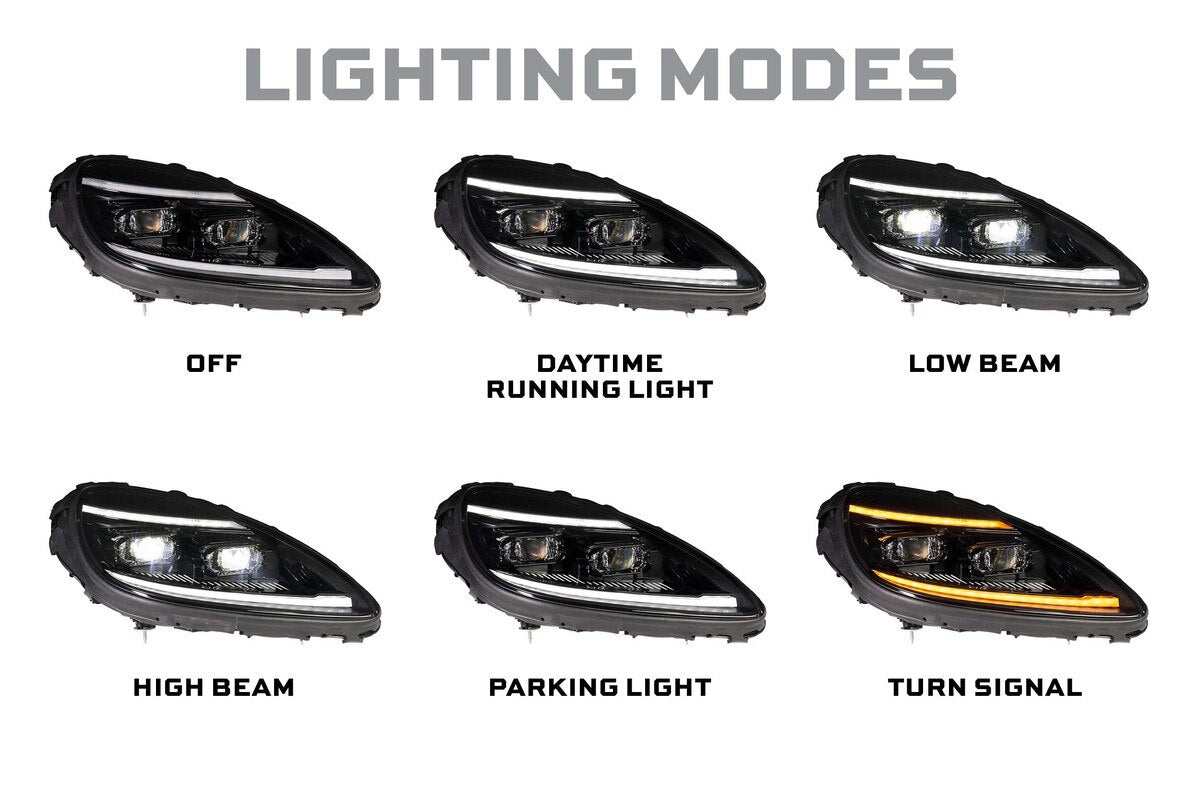2005-2013 Corvette XB Evo Hybrid LED Headlights (LF2-460Y)