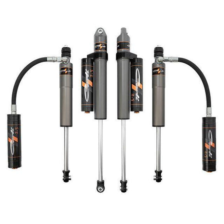 2005-2024 Powerstroke Carli Pathfinder 2.5" Level Height Shock Package (AS-FLVLSPKG-CS25RR-A)-Shocks-Carli Suspension-Dirty Diesel Customs