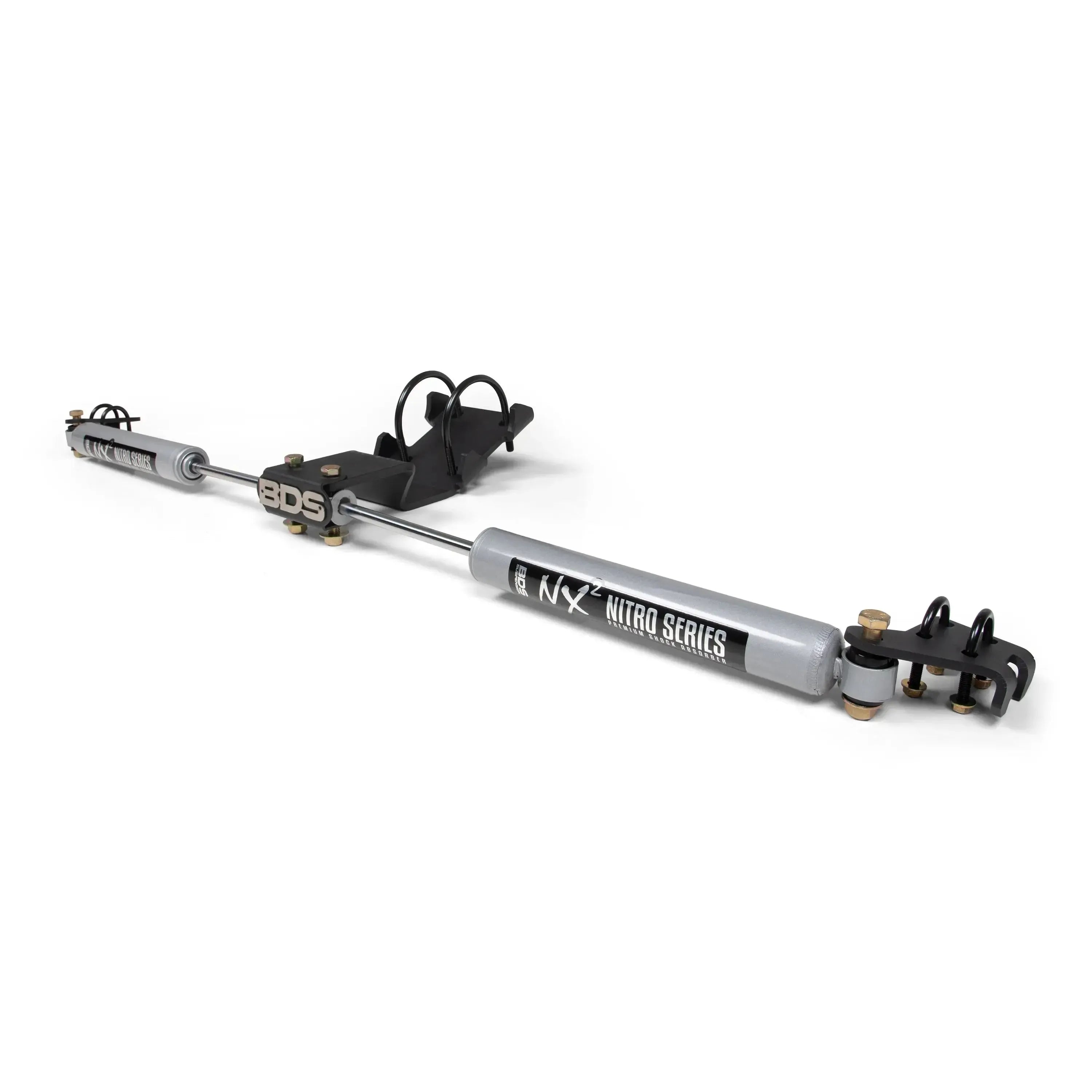 2005-2025 Powerstroke Dual Steering Stabilizer Kit w/ NX2 Shocks (BDS2033DH)-Shocks-BDS-Dirty Diesel Customs