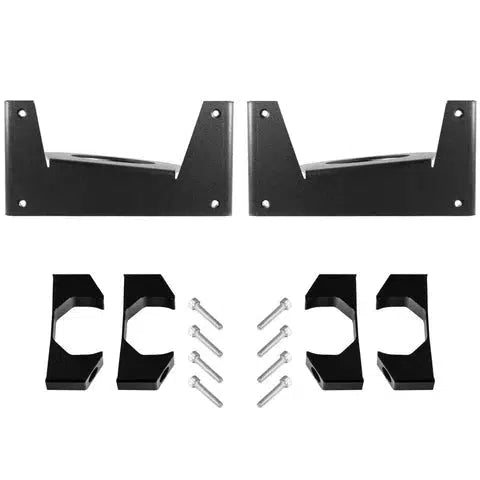2005+ Powerstroke Death Grip Front Shock Reservoir Mount Kit - Shock Mount - KRYPTONITE - Dirty Diesel Customs