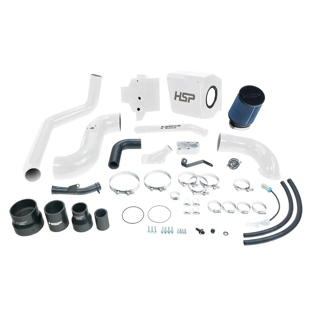 2006-2007 Duramax Deluxe No Bridge / Cold Side Bundle Kit (HSP-D-394-HSP)-Intake Kit-HSP Diesel-Dirty Diesel Customs