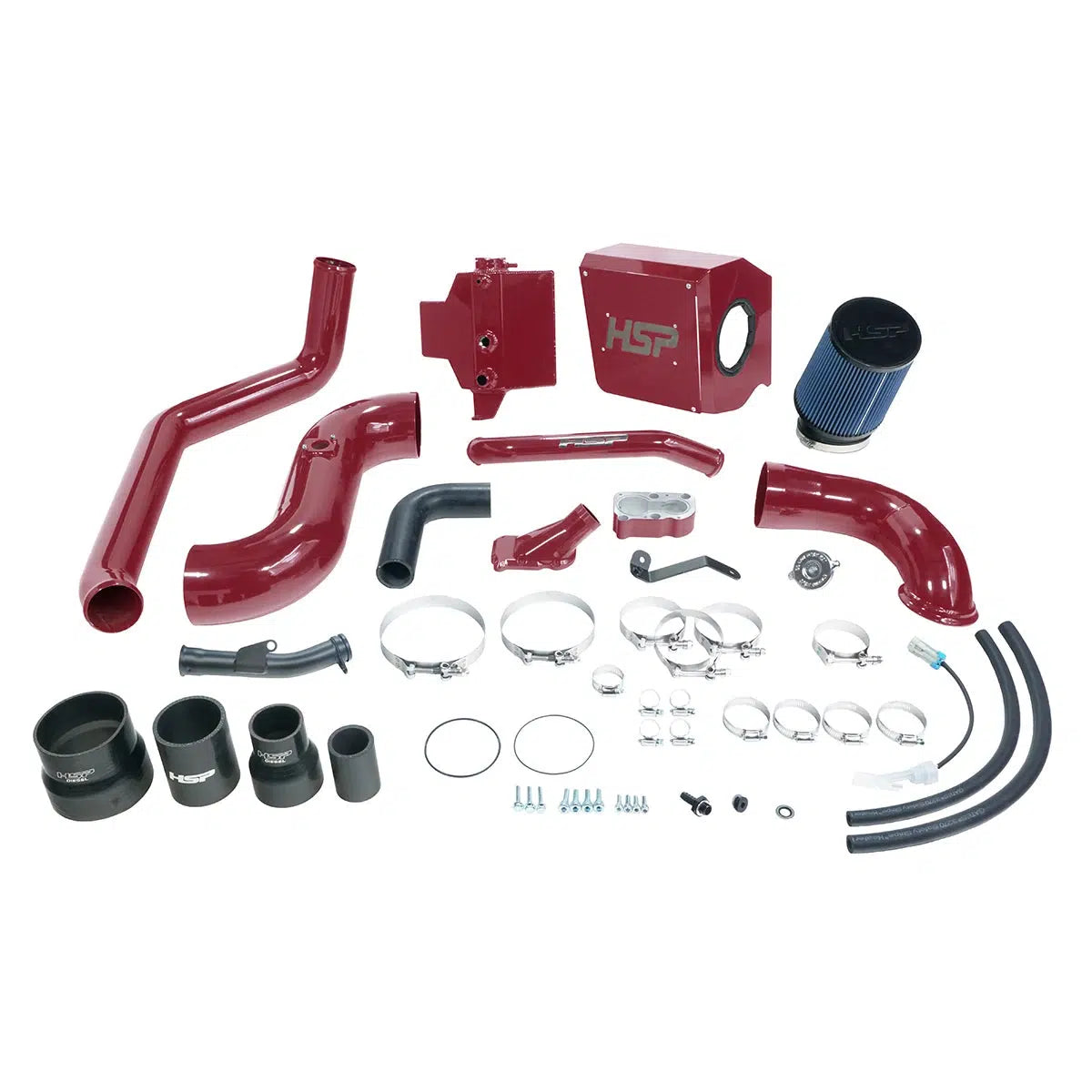 2006-2007 Duramax Deluxe No Bridge / Cold Side Bundle Kit (HSP-D-394-HSP)-Intake Kit-HSP Diesel-Dirty Diesel Customs