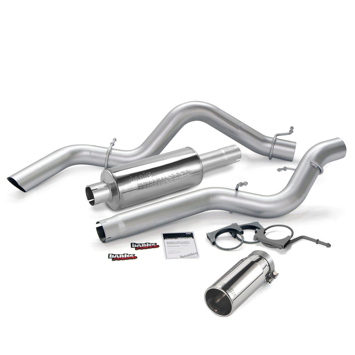 2006-2007 Duramax Exhaust System Kit w/Tip (ECLB) (48940)-Exhaust System Kit-Banks Power-48940-Dirty Diesel Customs