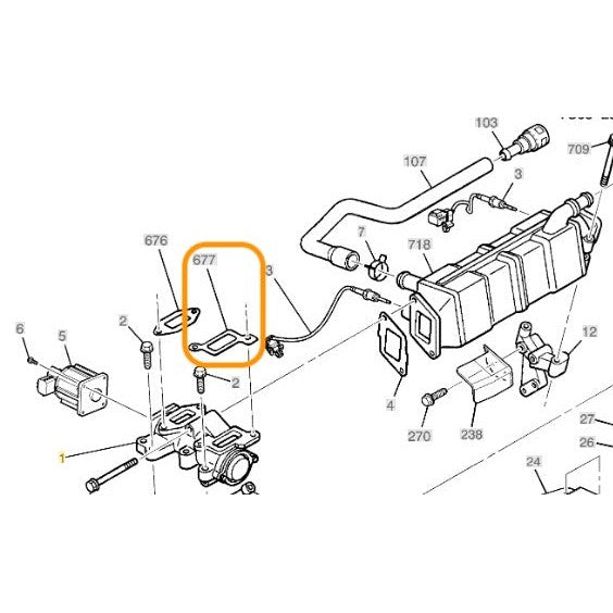 2006-2010 Duramax EGR Tube to EGR Valve Gasket (97367014)-Engine Gaskets-Merchant Auto-Dirty Diesel Customs
