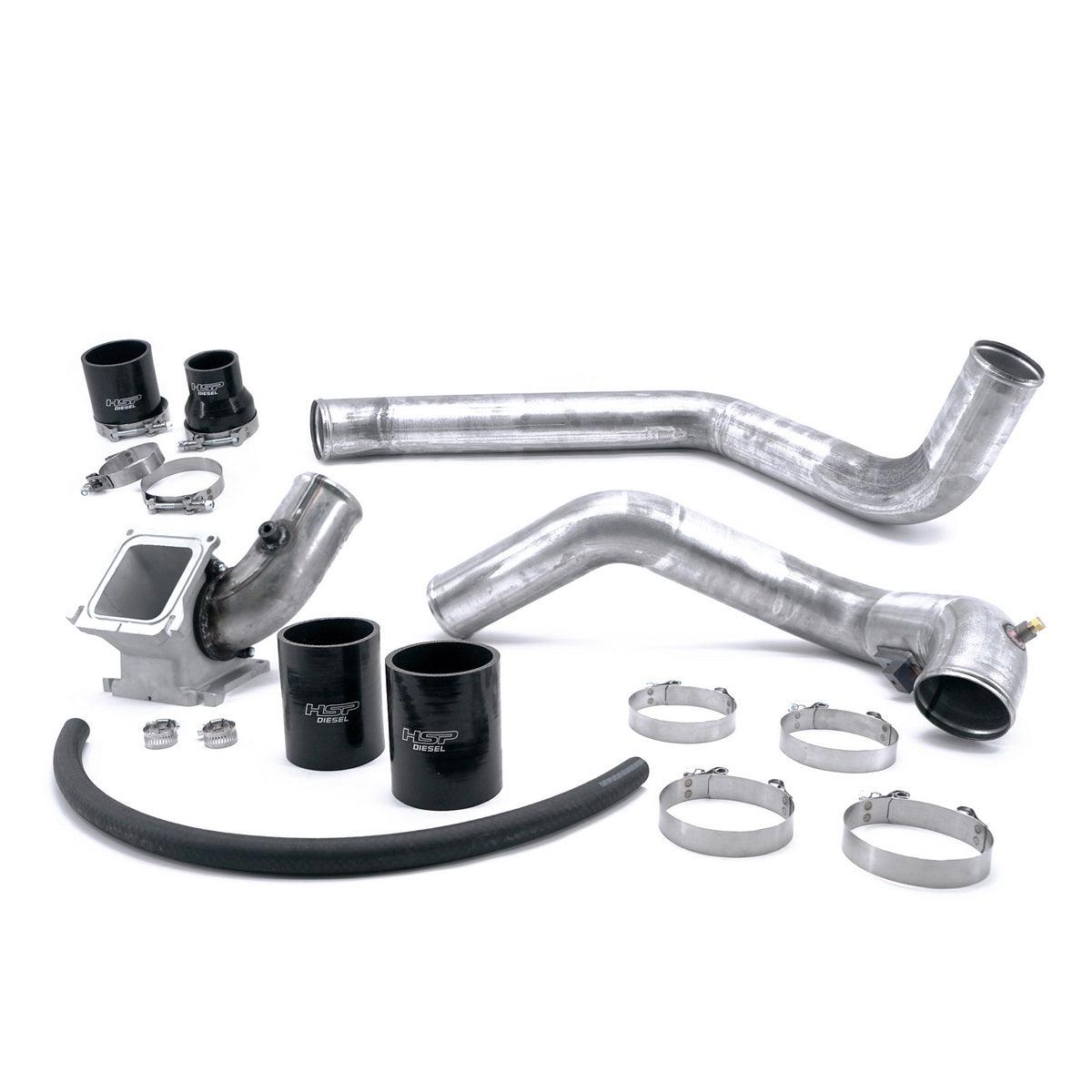 2006-2010 Duramax Intercooler Charge Pipe Bundle (082-HSP)-Intercooler Piping-HSP Diesel-082-HSP-RAW-Dirty Diesel Customs