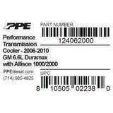 2006-2010 Duramax Performance Transmission Cooler (124062000)-Transmission Oil Cooler-PPE-Dirty Diesel Customs