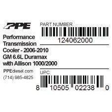 2006-2010 Duramax Performance Transmission Cooler (124062000)-Transmission Oil Cooler-PPE-Dirty Diesel Customs