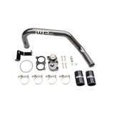 2006-2010 LBZ/ LMM Duramax Top Outlet Billet Thermostat Housing & Upper Coolant Pipe Kit For Dual CP3 (WCF100424) - WC Fab Grey (Kingsport Grey)