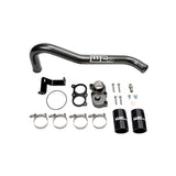 2006-2010 LBZ/ LMM Duramax Top Outlet Billet Thermostat Housing & Upper Coolant Pipe Kit (WCF100420) - WC Fab Grey (Kingsport Grey)