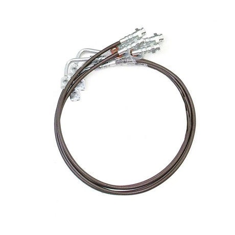 2007-2018 Jeep 6" Front & Rear Braided Stainless Steel Brake Lines (47-6445)-Brake Lines-ReadyLift-Dirty Diesel Customs