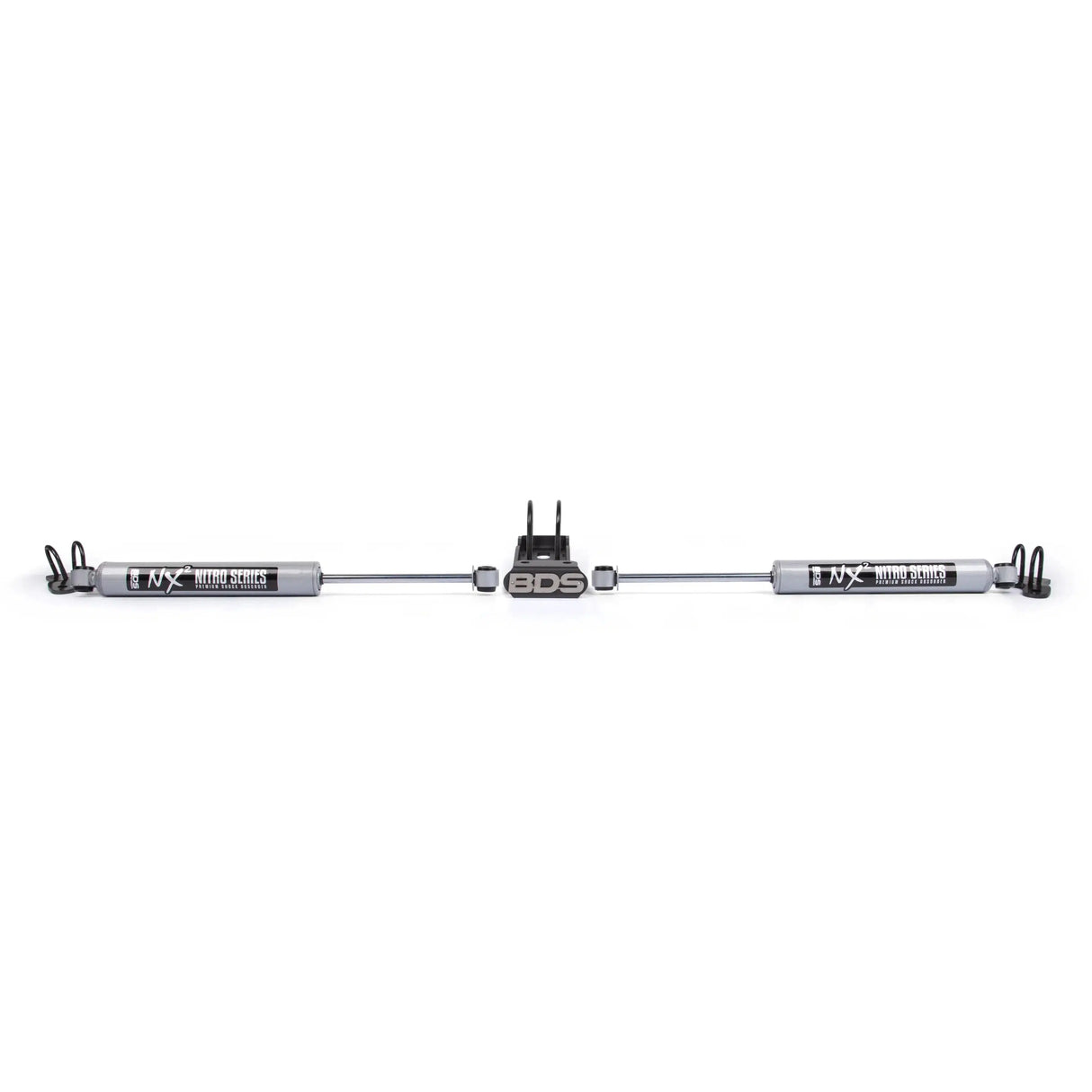 2007-2018 Jeep Dual Steering Stabilizer w/ NX2 Shocks (BDS2027DH)-Steering Stabilizer-BDS-Dirty Diesel Customs