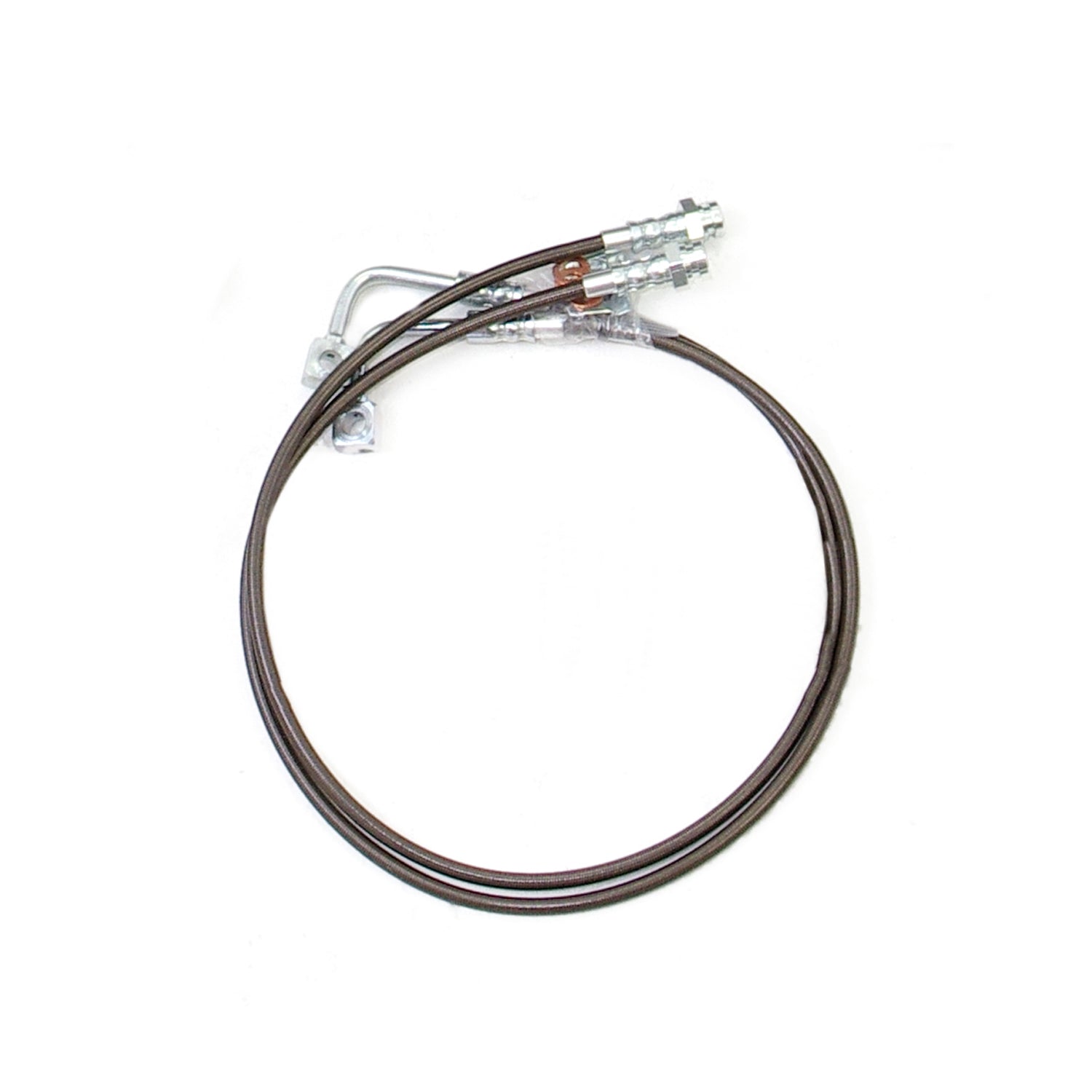 2007-2018 Jeep Rear Braided Stainless Steel Brake Lines (47-6430)-Brake Lines-ReadyLift-Dirty Diesel Customs