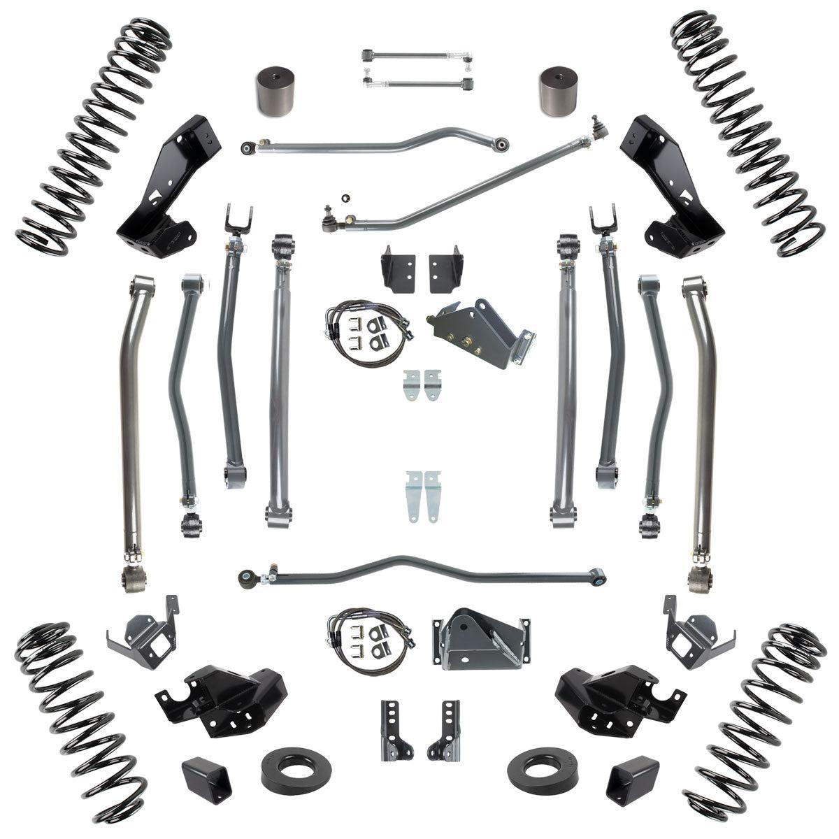 2007-2018 Jeep Stage 4 6" Lift Kit (8044-60)-Lift Kit-Synergy MFG-Dirty Diesel Customs