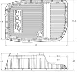 2007-2020 GMC W/ 6L80 HD Cast Aluminum Transmission Pan (128051600)-Transmission Pan-PPE-Dirty Diesel Customs