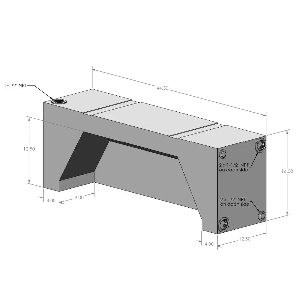 2007-2024 Transit/Sprinter S&B 20 Gallon Wheel Well Water Tank (Both Sides) (10-3002)-Water Tank-S&B Tanks-Dirty Diesel Customs