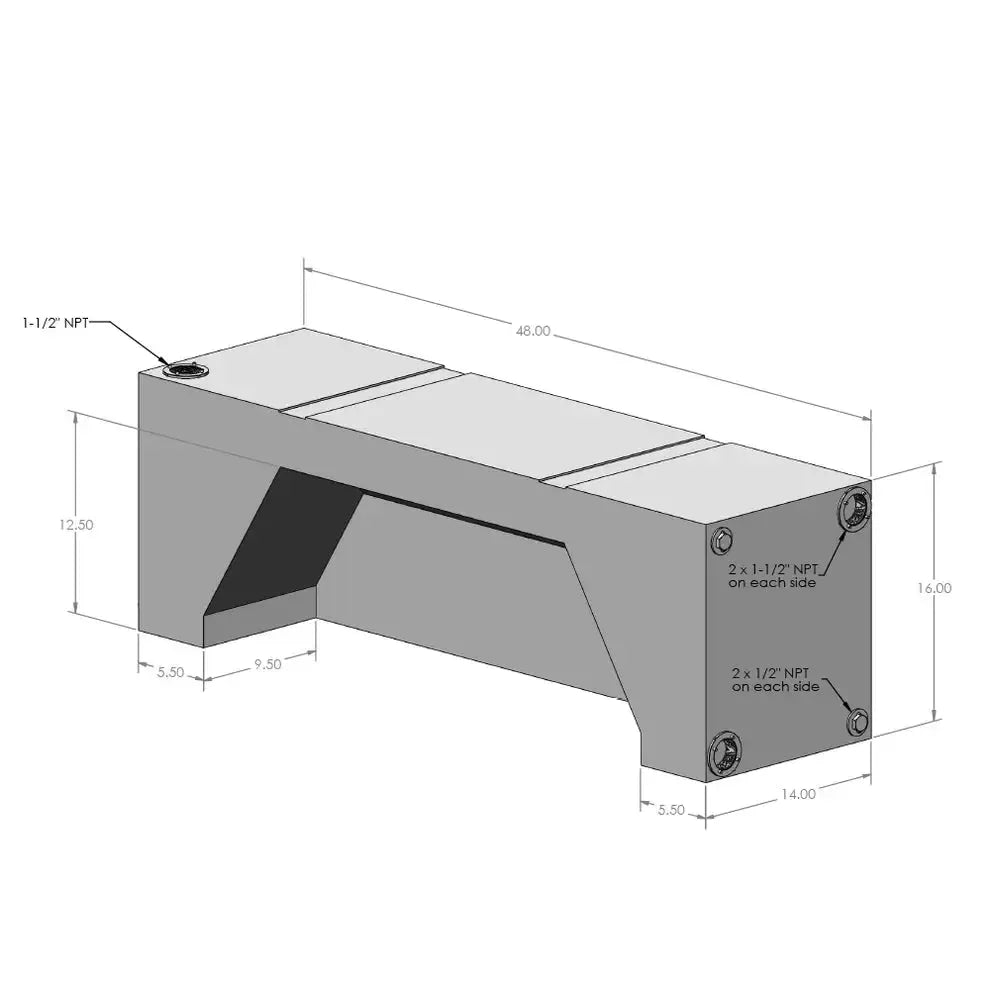 2007-2024 Transit/Sprinter S&B 24 Gallon Wheel Well Water Tank (Both Sides) (10-3005)-Water Tank-S&B Tanks-Dirty Diesel Customs