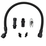 2007.5-2018 Cummins Turbo Oil Drain Line Kit - Oil Line Kit - Dirty Diesel Customs