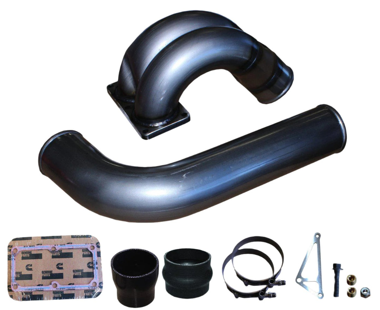 2007.5-2009 Cummins 3.5" Mega Intake System (PDC0709MKT)-Intake Manifold-Pusher-Dirty Diesel Customs