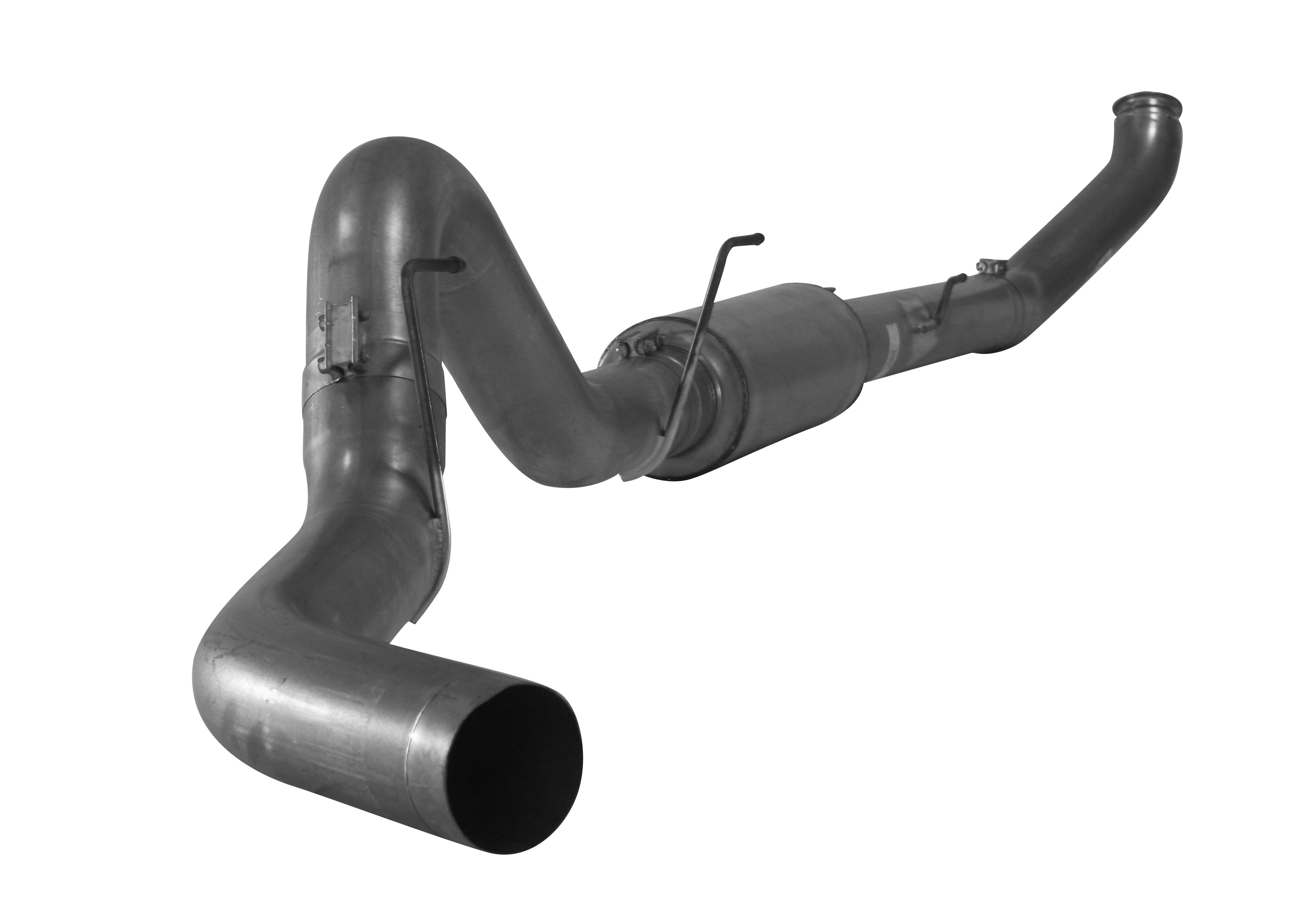 2007.5-2009 Cummins 5" Turbo Back Exhaust w/ Muffler (FLO 1636)-Turbo Back Exhaust System-Flo-Pro-512001-Dirty Diesel Customs