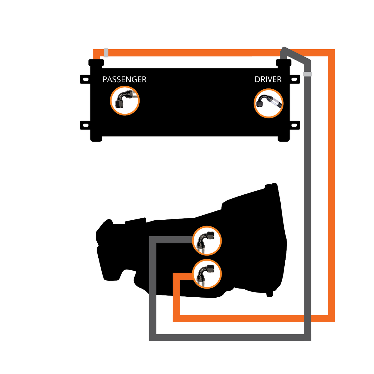 2007.5-2009 Cummins Transmission Cooler & Line Kit (FPE-TC-CUMM-0709)-Heater Cores-Fleece Performance-Dirty Diesel Customs