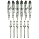 2007.5-2010 Cummins C&C Reman Stock Injector Pack w/ Tubes (21A301)-Stock Injectors-Industrial Injection-Dirty Diesel Customs
