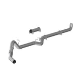 2007.5-2010 Duramax 4" Downpipe Back Exhaust - No Muffler (C6004PLM)-Downpipe Back Exhaust System-P1 Performance Products-Dirty Diesel Customs