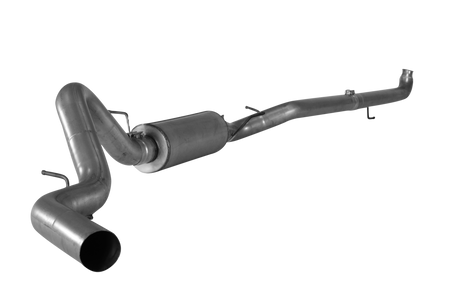 2007.5-2010 Duramax 4" Downpipe Back Exhaust System w/ Muffler (FLO 834)-Downpipe Back Exhaust System-Flo-Pro-431010-Dirty Diesel Customs