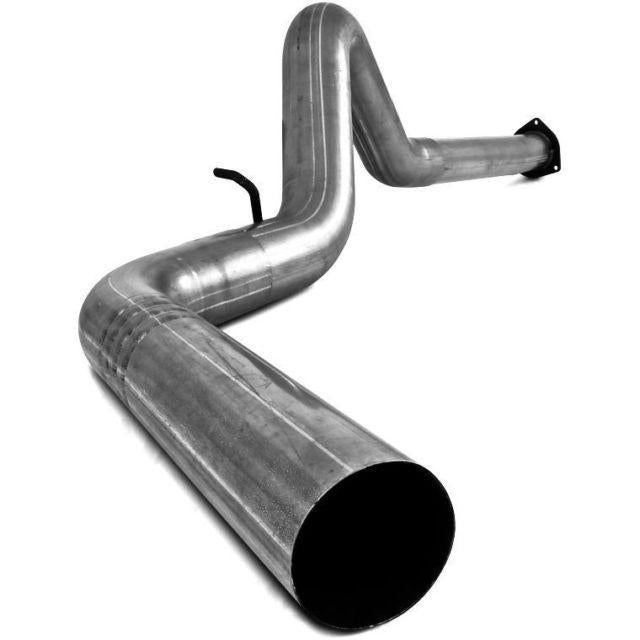 2007.5-2010 Duramax 4" Filter Back Exhaust System Single Side No Muffler (S6026P)-Filter Back Exhaust System-MBRP-Dirty Diesel Customs
