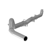 2007.5-2010 Duramax 5" Down Pipe Back Exhaust System - No Muffler (C6020PLM)-Downpipe Back Exhaust System-P1 Performance Products-Dirty Diesel Customs