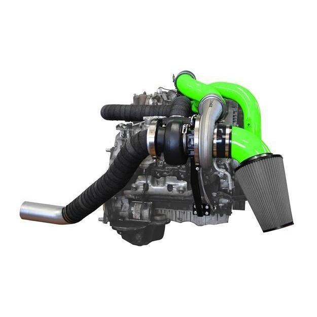 2007.5-2010 Duramax Max Compound Turbo System (PGD0810GBS)-Compound Turbo Kit-Pusher-Dirty Diesel Customs