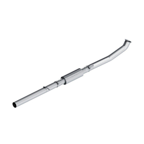 2007.5-2012 Cummins 4" DPF & CAT Delete Race Pipe w/ Muffler (CDAL443)-Delete Pipe-P1 Performance Products-Dirty Diesel Customs