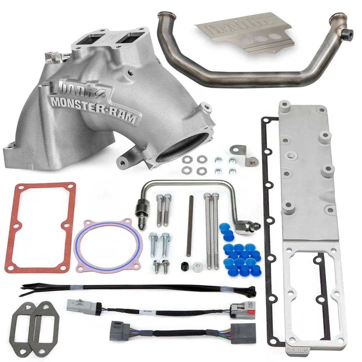 2007.5-2012 Cummins Monster-Ram Intake & Grid Heater Upgrade C&C (42806)-Intake Elbows-Banks Power-Dirty Diesel Customs