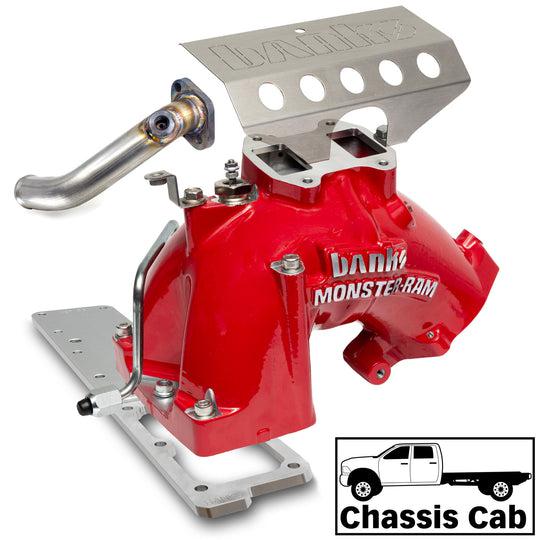 2007.5-2012 Cummins Monster-Ram Intake & Grid Heater Upgrade C&C (42806-X)-Intake Elbows-Banks Power-42806-R-Dirty Diesel Customs