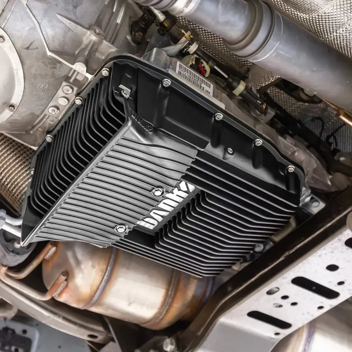 2007.5-2024 Cummins Ram-Air Transmission Pan (35170-B)-Transmission Pan-Banks Power-Dirty Diesel Customs