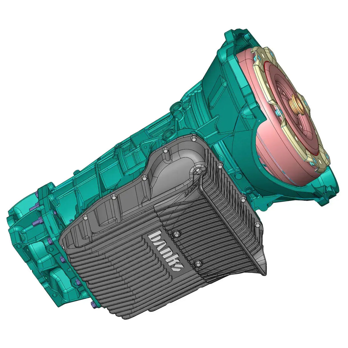 2007.5-2024 Cummins Ram-Air Transmission Pan (35170-B)-Transmission Pan-Banks Power-Dirty Diesel Customs