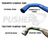 2008-2010 Powerstroke 3" Passenger Side Charge Tube (PFP0810BT)-Intercooler Piping-Pusher-Dirty Diesel Customs