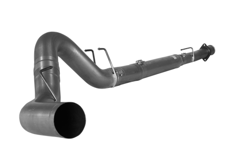 2008-2010 Powerstroke 4" Downpipe Back Race Exhaust - No Muffler (FLO 833NB)-Downpipe Back Exhaust System-Flo-Pro-421007-Dirty Diesel Customs