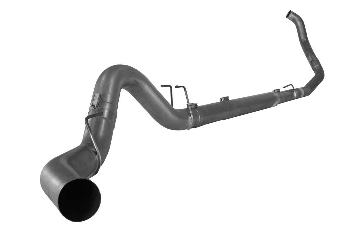 2008-2010 Powerstroke 4" Turbo Back Exhaust - No Muffler (FLO 838NB)-Turbo Back Exhaust System-Flo-Pro-421009-Dirty Diesel Customs